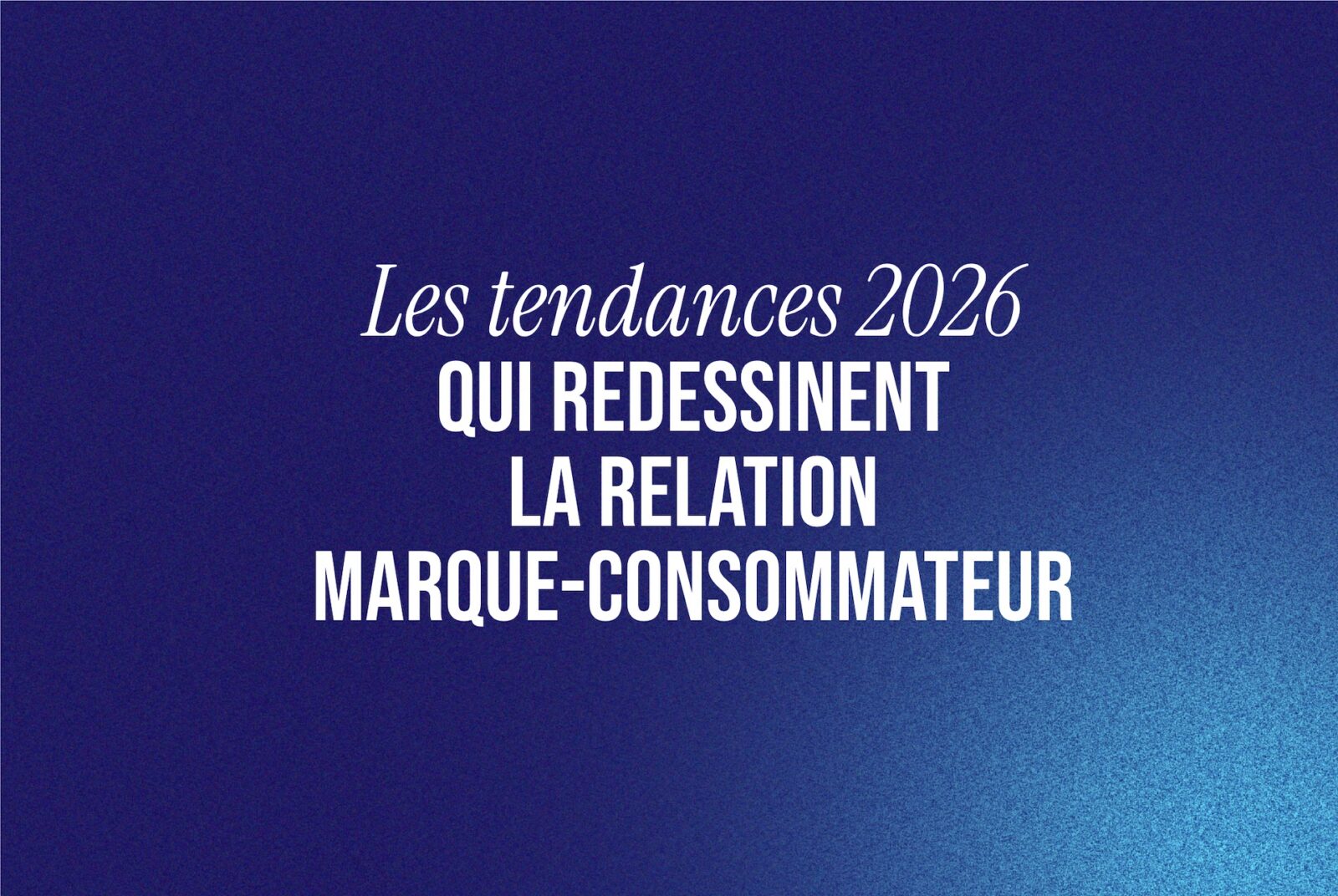 Tendances 2026